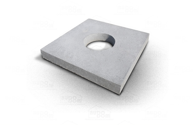 Płyta betonowa pod zasuwę (płytka z dziurką)